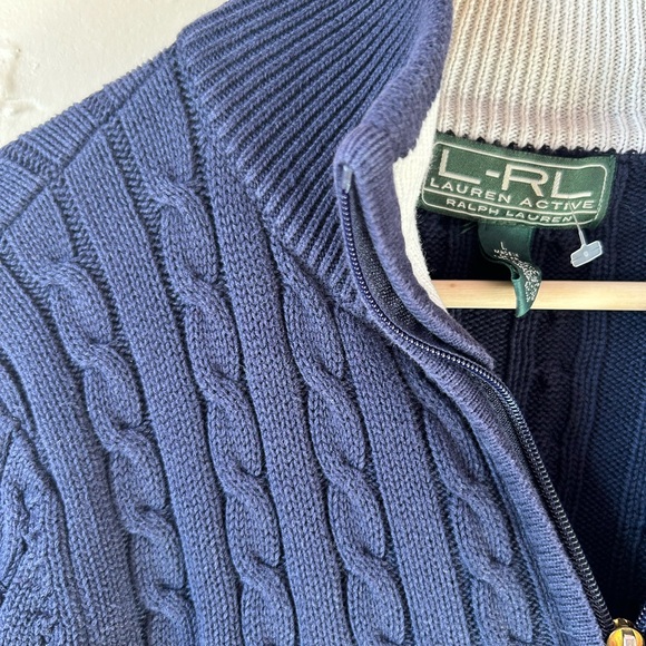 Vintage Ralph Lauren Crested Zip Up - Picture 2 of 5